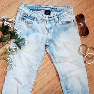BLUE ASPHALT LIGHT BLUE SKINNY JEANS  5R